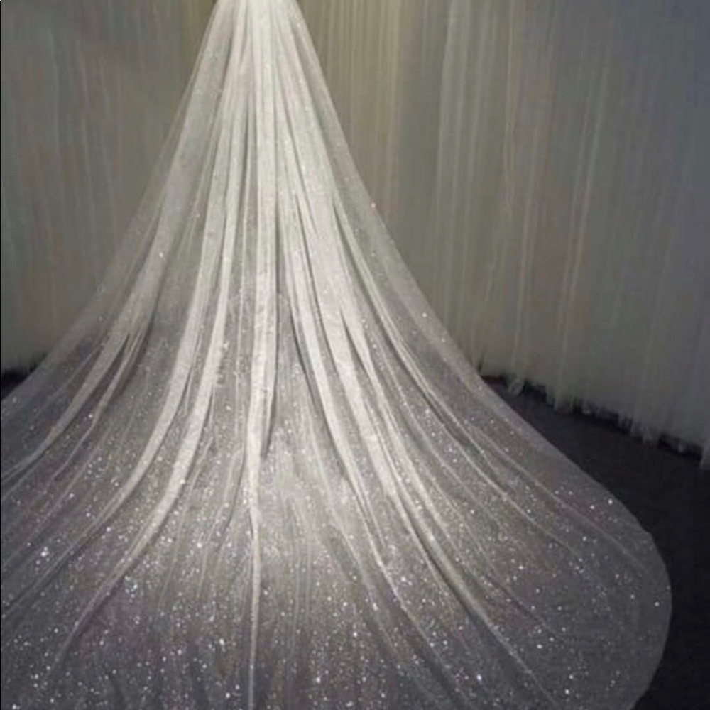 Shimmery Cathedral Glitter Veil